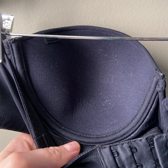 New Calvin Klein 34D 34 D Strapless Plunge Black Bra - Picture 8 of 12